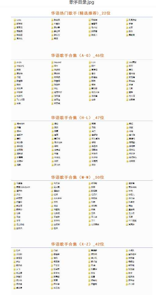 【音乐】歌手合集（100多位歌手合集）-搞个副业