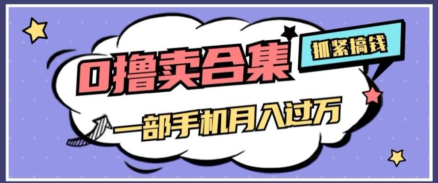 0撸项目月入过万，售卖全套ai工具合集，一单29.9元，一部手机即可【揭秘】-搞个副业