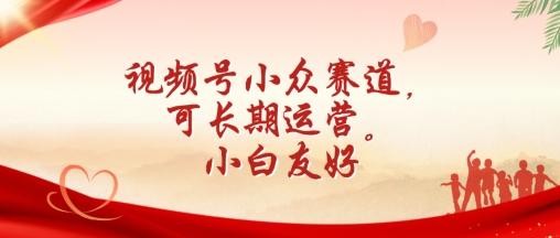 视频号小众赛道，可长期运营，小白友好【揭秘】-搞个副业