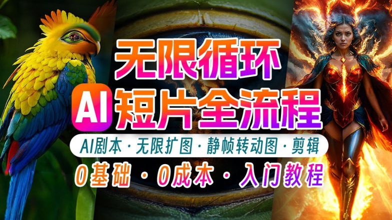 AI剪辑无限循环画面：新手轻松月入上万的秘技【揭秘】-搞个副业
