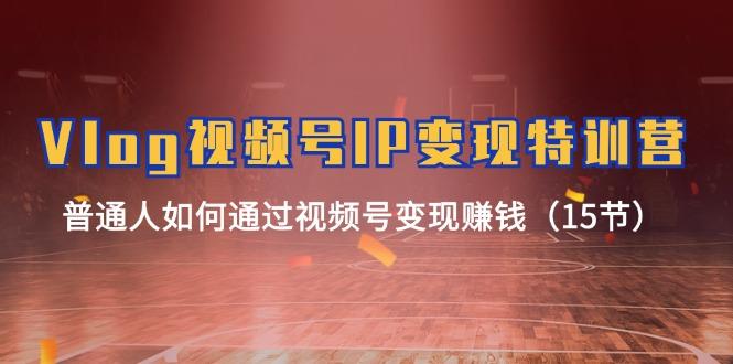 Vlog 视频号IP变现特训营，普通人如何通过视频号变现赚钱(15节-搞个副业