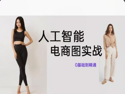 人工智能SD电商图实战，ai绘图0基础到精通-搞个副业