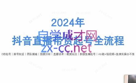 六六老师·2024年抖音直播带货起号全攻略-搞个副业