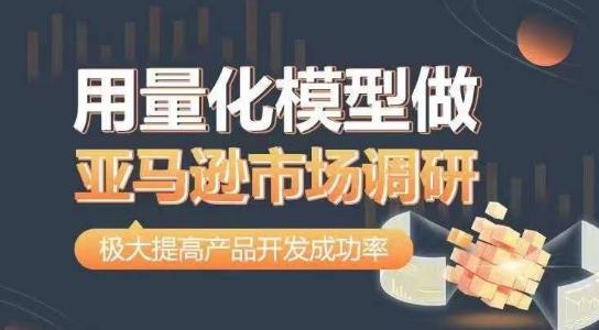 用量化模型做亚马逊市场调研，从数据出发，更高效更准确做判断，极大提高产品开发成功率-搞个副业