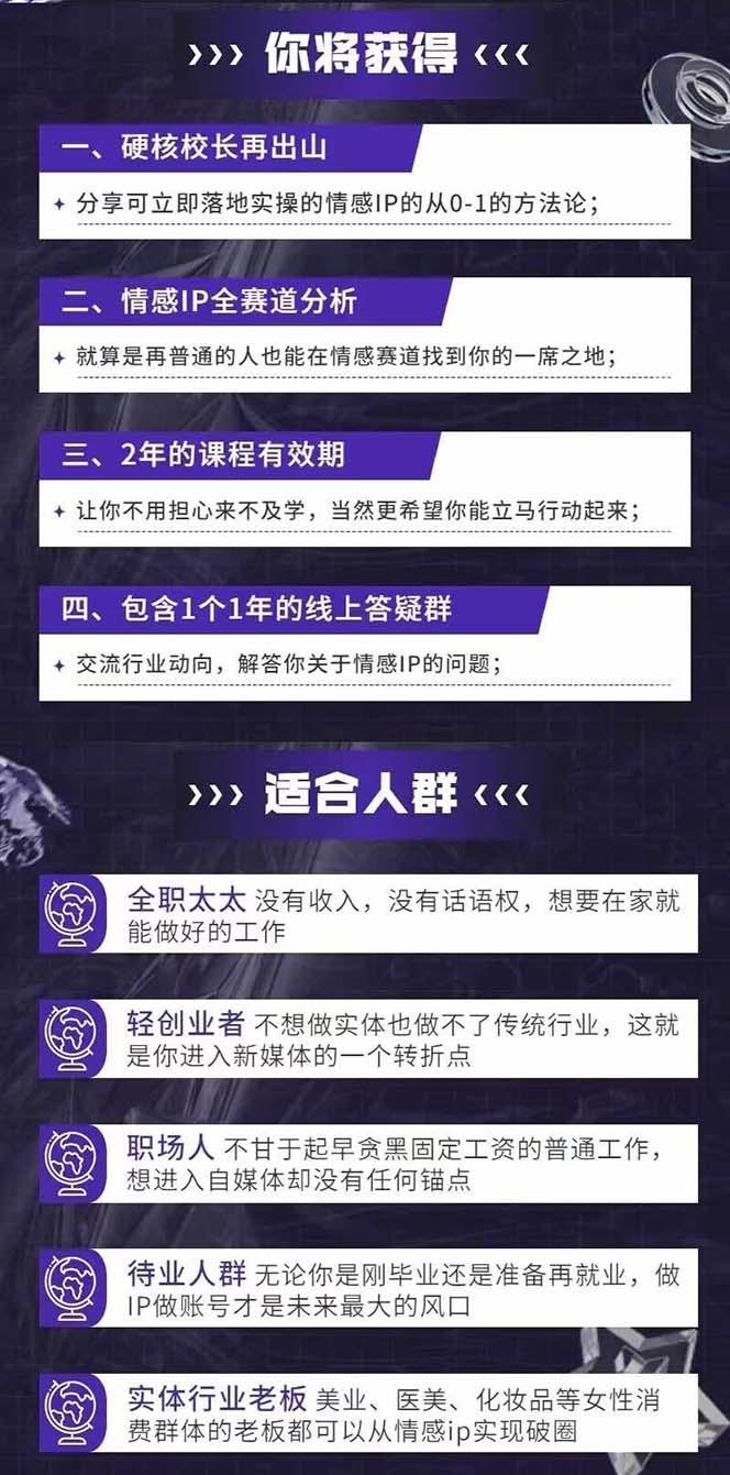 图片[1]-情感直播IP短视频全通大课，普通人的IP之路从情感赛道开始(18节-搞个副业