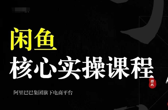 2024闲鱼核心实操课程，从养号、选品、发布、销售，教你做一个出单的闲鱼号-搞个副业