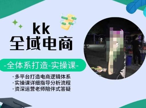 KK全域电商，全体系打造实操课，多平台打造电商逻辑体系-搞个副业