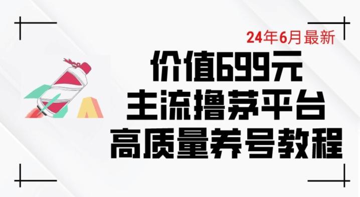 6月最新价值699的主流撸茅台平台精品养号下车攻略【揭秘】-搞个副业