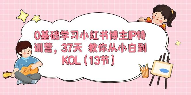0基础学习小红书博主IP特训营，37天 教你从小白到KOL(13节-搞个副业