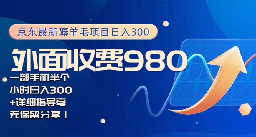 京东最新薅羊毛项目小白怎么做到日入300+一部手机半小时搞定-搞个副业