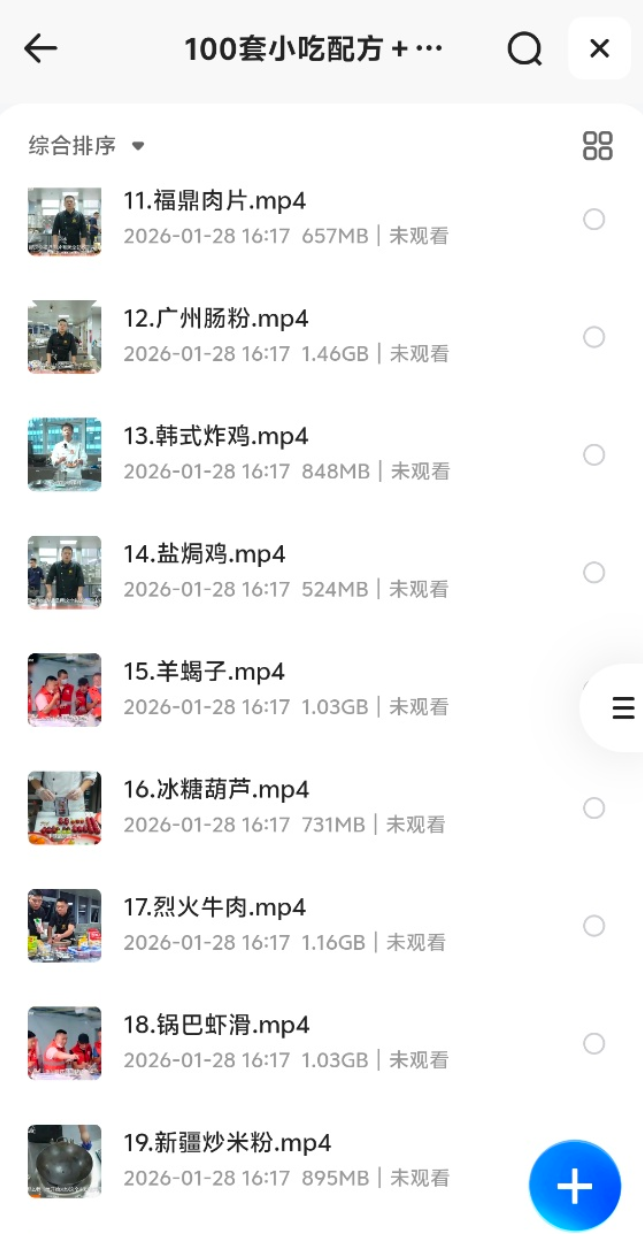 【稀缺资源】100套小吃配方+创业落地指南视频