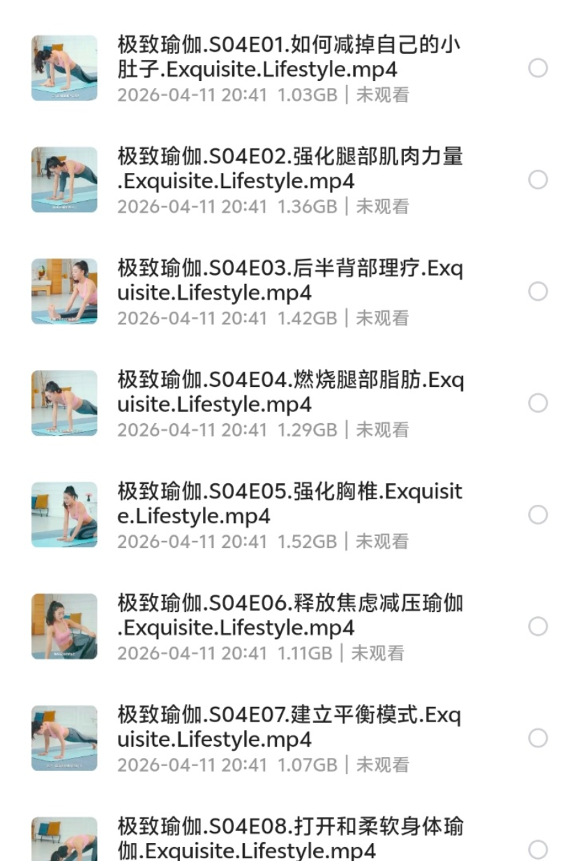 【花了399淘宝买的】极致瑜伽 (1~6季),非常稀缺的素材